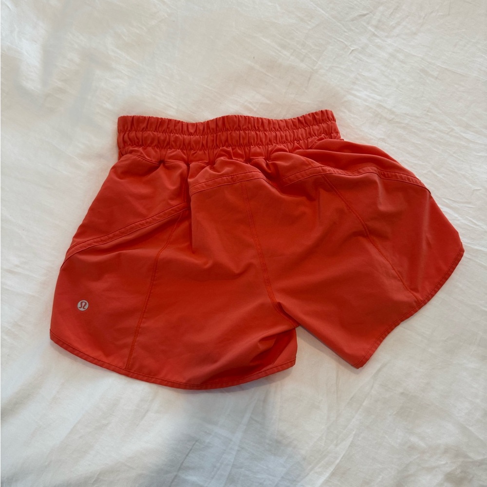 Lululemon orange Athletic Shorts